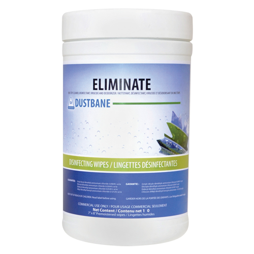 Lingettes Eliminate virucide, 7" x 8", 180 lingettes PB Rental Co. Ltd.