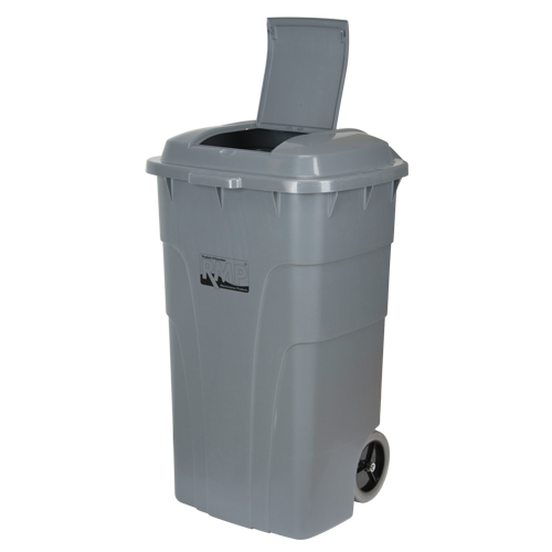 Bac d'ordures roulant, Poly&eacute;thyl&egrave;ne, 65 gal. US PB Rental Co. Ltd.