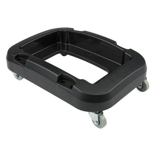 Recycling & Waste Receptacle Dolly, Polypropylene, Black, Fits: 17-1/4" x 12-1/2" PB Rental Co. Ltd.