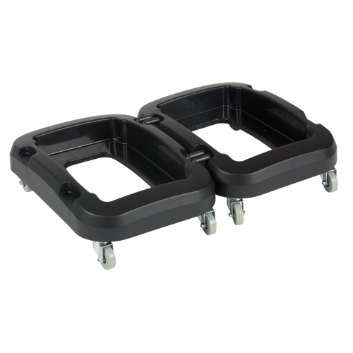 Recycling & Waste Receptacle Dolly, Polypropylene, Black, Fits: 17-1/4" x 12-1/2" PB Rental Co. Ltd.
