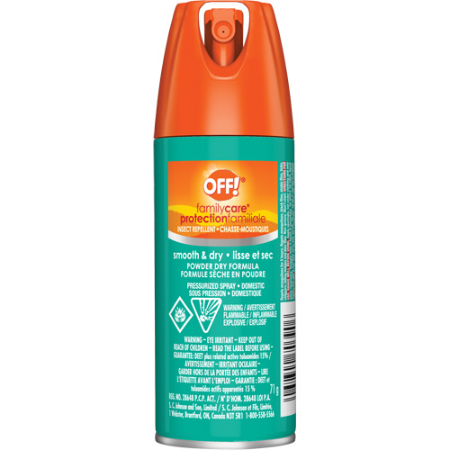 Insectifuge Off! Family Care, DEET &agrave; 15 %, A&eacute;rosol, 2,5 oz. PB Rental Co. Ltd.