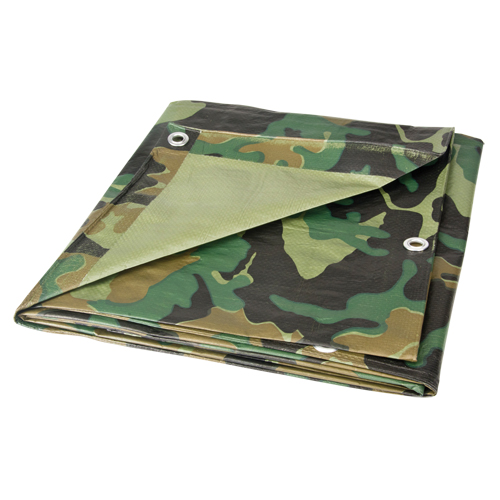 Tarp, Heavy-Duty, Camouflage, 6' x 8' x 6 mils PB Rental Co. Ltd.