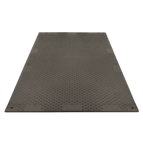 Medium-Duty Ground Protection, 4' x 8', Fiberglass/Polypropylene, Textured, Black PB Rental Co. Ltd.