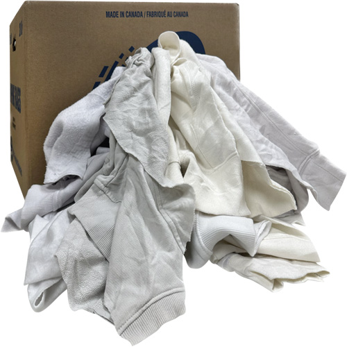 Wiping Rags, Fleece, White, 20 lbs. PB Rental Co. Ltd.