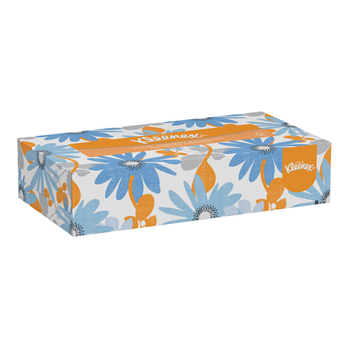 Kleenex&reg; Facial Tissue, 2 Ply, 8" L x 8-1/2" W, 125 Sheets/Box PB Rental Co. Ltd.