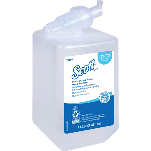 D&eacute;sinfectant moussant et hydratant pour les mains Pro de Scott, 1000 ml, Cartouche de recharge, 62% alcool PB Rental Co. Ltd.