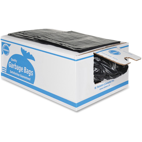 Industrial Garbage Bags, Strong, 36" W x 26" L, 0.85 mils, Black PB Rental Co. Ltd.