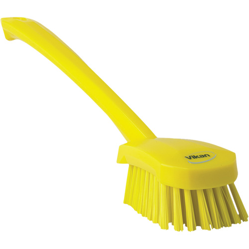 Brosse &agrave; manche long, Soies Ferme, Longueur de 16-3/10", Jaune PB Rental Co. Ltd.