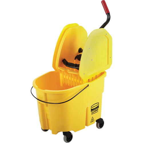 WaveBrake&reg; Mop Bucket & Wringer Combo Pack, Down Press, 8.75 US Gal.(35 Quart), Yellow PB Rental Co. Ltd.