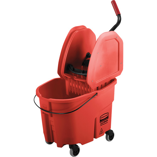 WaveBrake&reg; Mop Bucket & Wringer Combo Pack, Down Press, 8.75 US Gal.(35 Quart), Red PB Rental Co. Ltd.