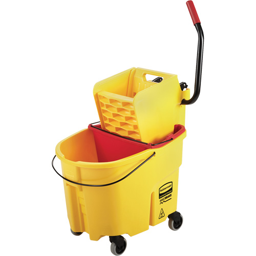 WaveBrake&reg; Mop Bucket & Wringer Combo Pack, Side Press, 8.75 US Gal.(35 Quart), Yellow PB Rental Co. Ltd.