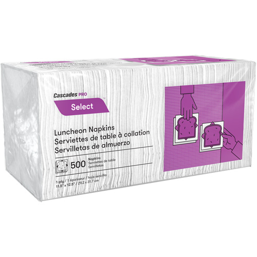 Pro Select 1/4 Fold Luncheon Napkins, 1 Ply, 12.5" x 11.5" PB Rental Co. Ltd.