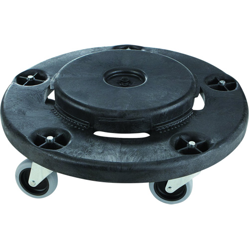 Brute&reg; Quiet Dolly, Polyethylene, Black, Fits: 26-1/2" Dia. PB Rental Co. Ltd.