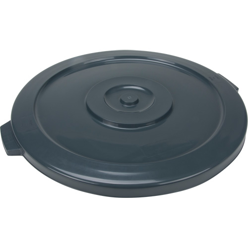 Waste Container Lid, Flat Lid, Plastic/Polyethylene, Fits Container Size: 24" Dia. PB Rental Co. Ltd.