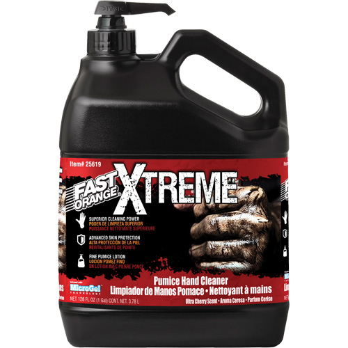 Nettoyant professionnel pour les mains Xtreme, Pierre ponce, 3,78 L, Bouteille &agrave; pompe, Cerise PB Rental Co. Ltd.