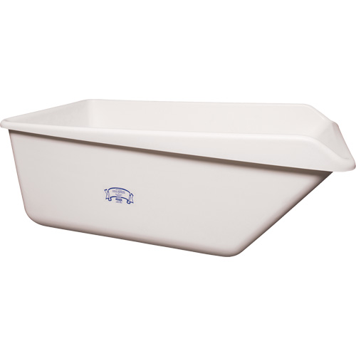 Bac de rangement avec rebord inclin&eacute;, Plastique, Blanc PB Rental Co. Ltd.