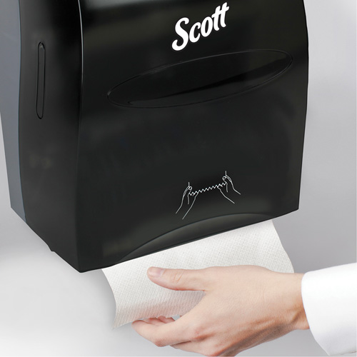 Scott&reg; Essential Hand Towel Roll Dispenser, Manual/No-Touch, 12.63" W x 10.2" D x 16.13" H PB Rental Co. Ltd.