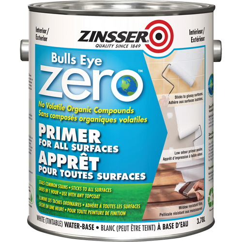 Appr&ecirc;t &agrave; faible teneur en COV Bulls Eye Zero, 3,78 L, Gallon, Blanc teintable PB Rental Co. Ltd.
