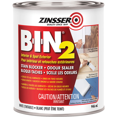 Appr&ecirc;t B-I-N 2, Blanc, Tr&egrave;s mat, 946 ml, Canette PB Rental Co. Ltd.