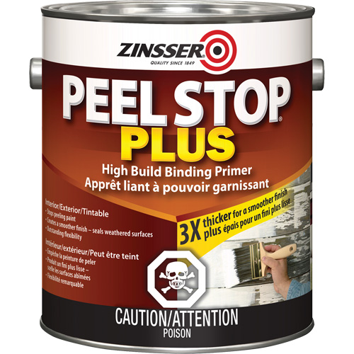 Couche primaire avec liant Plus High Build Peel Stop, 3,78 L, Gallon, Blanc PB Rental Co. Ltd.