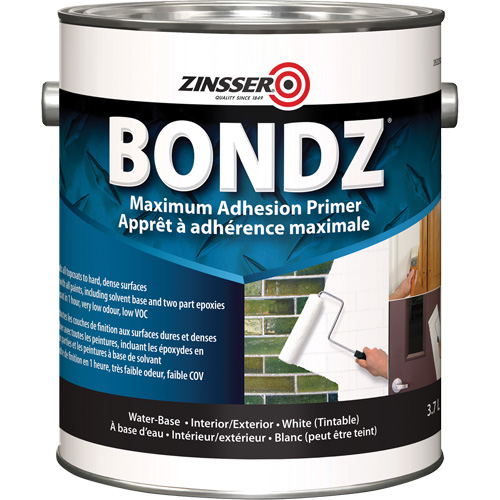 Bondz&reg; Maximum Adhesion Primer, 3.78 L, Gallon, White PB Rental Co. Ltd.