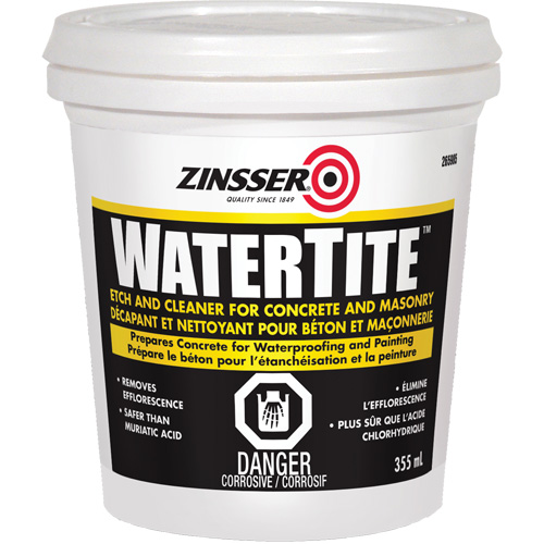Produit nettoyant et de pr&eacute;paration du b&eacute;ton Zinsser Watertite PB Rental Co. Ltd.
