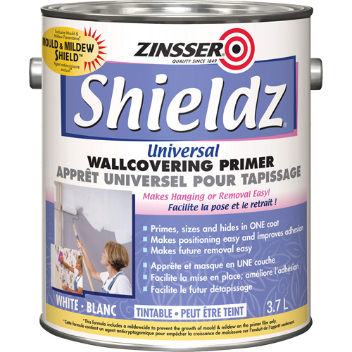 Couche primaire universelle pour murs Shieldz, 3,7 L, Gallon, Blanc teintable PB Rental Co. Ltd.