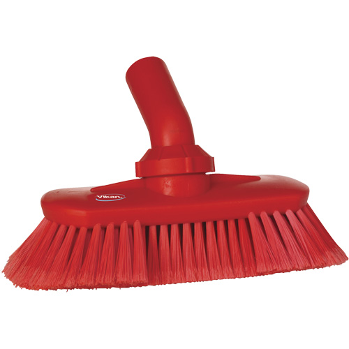 Angle-Adjustable Water-Fed Washing Brush, Soft Bristles, 9-1/4" Long, Red PB Rental Co. Ltd.