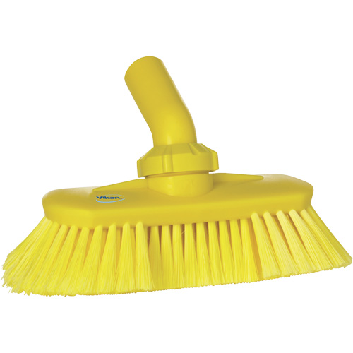 Angle-Adjustable Water-Fed Washing Brush, Soft Bristles, 9-1/4" Long, Yellow PB Rental Co. Ltd.