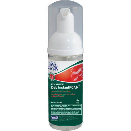 D&eacute;sinfectant pour les mains Instantfoam, 47 ml, Bouteille &agrave; pompe, 70 % alcool PB Rental Co. Ltd.