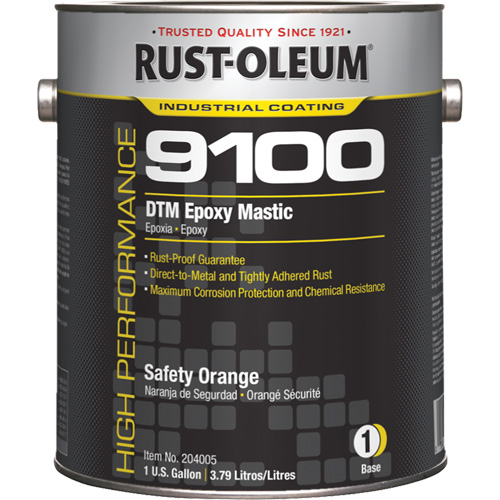 9100 System DTM Epoxy Mastic Base, Safety Orange, Gallon PB Rental Co. Ltd.