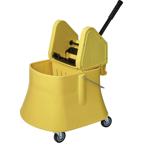Champ Bucket & Wringer Combo, Down Press, 10 US Gal.(40 Quart), Yellow PB Rental Co. Ltd.
