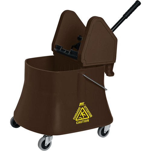 Champ Bucket & Wringer Combo, Down Press, 10 US Gal.(40 Quart), Brown PB Rental Co. Ltd.