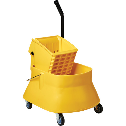 Champ Bucket & Wringer Combo, Side Press, 7.5 US Gal. (30 Quarts), Yellow PB Rental Co. Ltd.