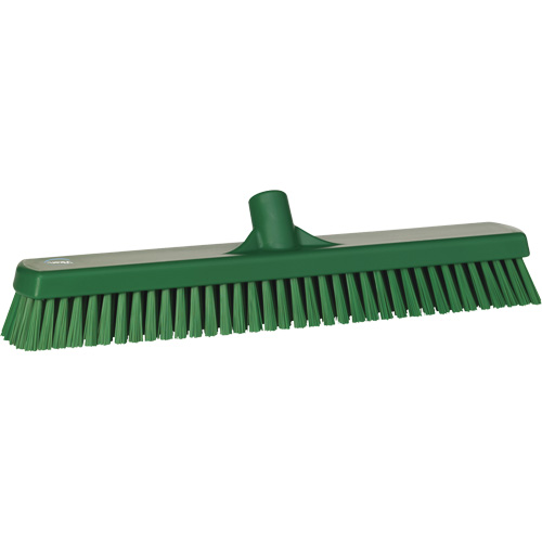 Brosse &agrave; r&eacute;curer pour planchers et murs, Crins Ferme, 19", Polyester, Vert PB Rental Co. Ltd.