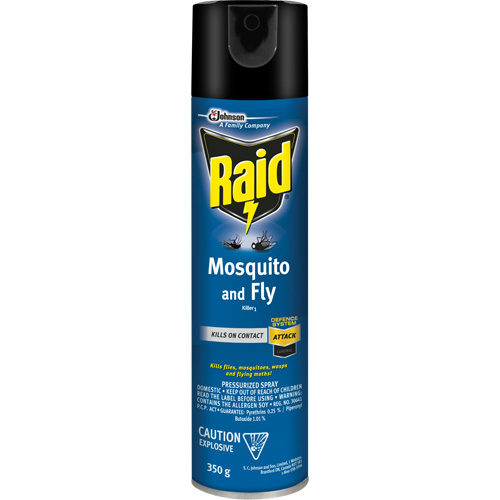 Raid&reg; Mosquito & Fly Killer, 350 g, Solvent Base PB Rental Co. Ltd.