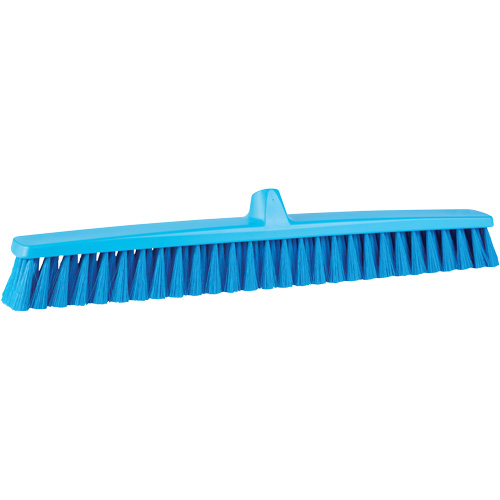 ColorCore Push Broom, Fine Bristles, 24", Polypropylene, Blue PB Rental Co. Ltd.