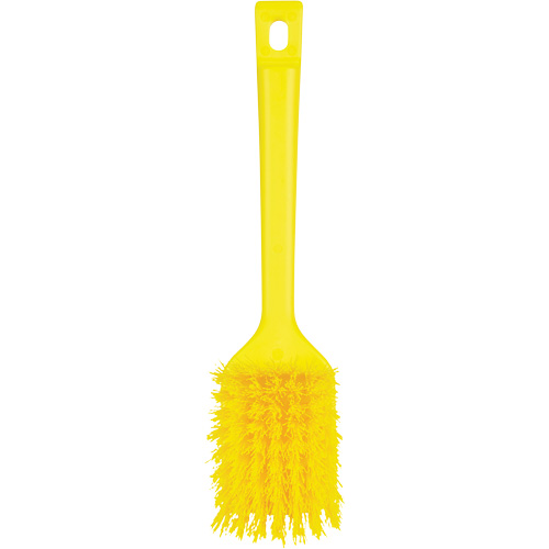 ColorCore Short Handle Brush, Stiff Bristles, 12" Long, Yellow PB Rental Co. Ltd.