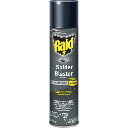 Raid&reg; Spider Blaster Bug Killer Insecticide, 350 g, Aerosol Can, Solvent Base PB Rental Co. Ltd.