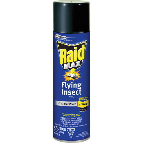 Insecticide contre les insectes volants Raid Max, 500 g, Canette a&eacute;rosol, &agrave; base de solvant PB Rental Co. Ltd.