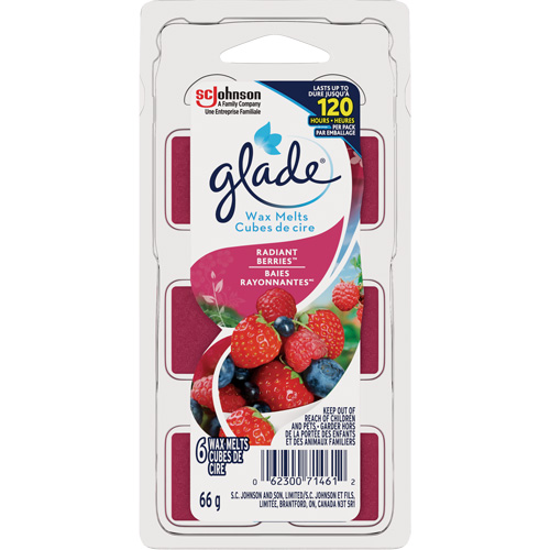 Cubes de cire parfum&eacute;e Glade, Radiant Berries PB Rental Co. Ltd.