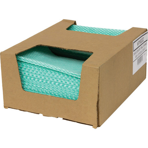 SaniWorks&reg; Choice Counter Cloths, Green/White PB Rental Co. Ltd.
