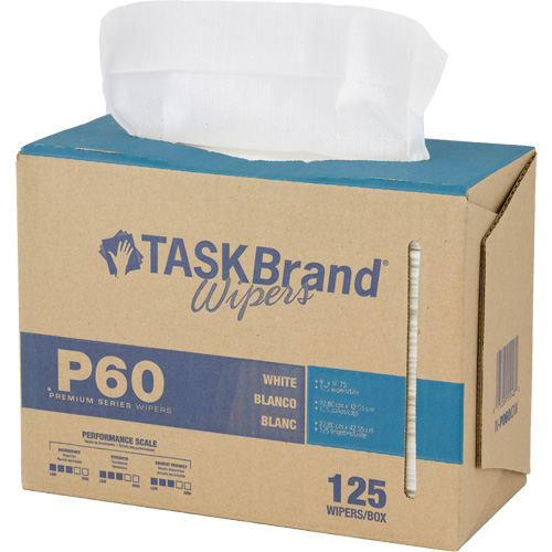 Chiffons de premi&egrave;re qualit&eacute; P60 TaskBrand, Tout usage, 16-3/4" lo x 8-1/4" la PB Rental Co. Ltd.