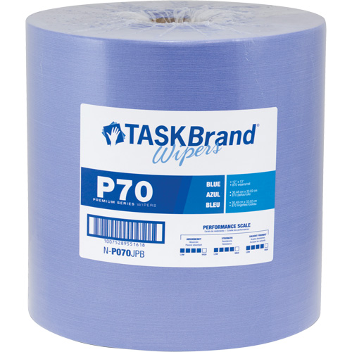 Chiffons de premi&egrave;re qualit&eacute; P70 TaskBrand, Robuste, 13" lo x 12" la PB Rental Co. Ltd.