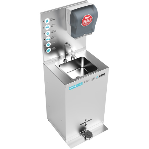 Poste de nettoyage des mains portable MRSink PB Rental Co. Ltd.