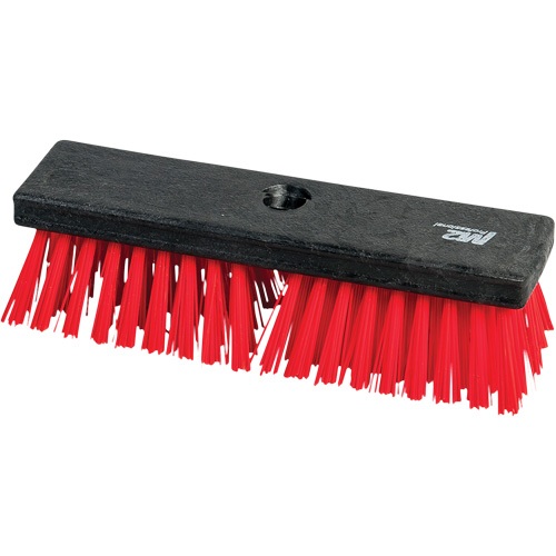 Brush with Threaded Hole, 10" L, Synthetic Bristles, Red PB Rental Co. Ltd.