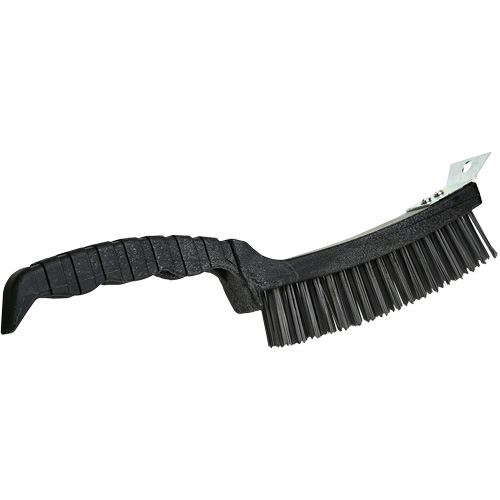 Scratch Brush, Steel, 4 x 17 Wire Rows, 12" Long PB Rental Co. Ltd.