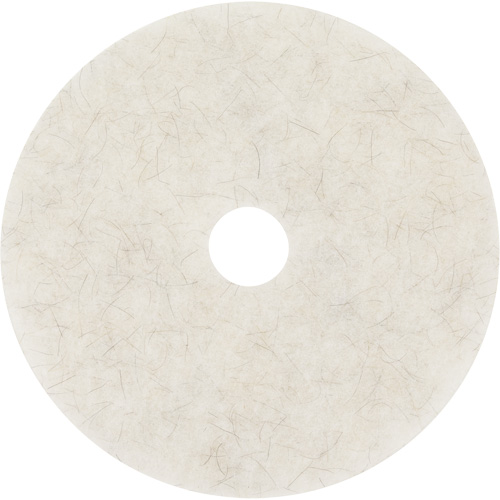 Natural Blend Pad, 17", Burnishing, White PB Rental Co. Ltd.
