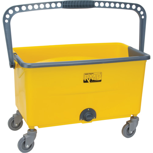 Microfibre Mop Bucket & Wringer, Strainer, 11 US Gal. (44 Quart), Yellow PB Rental Co. Ltd.