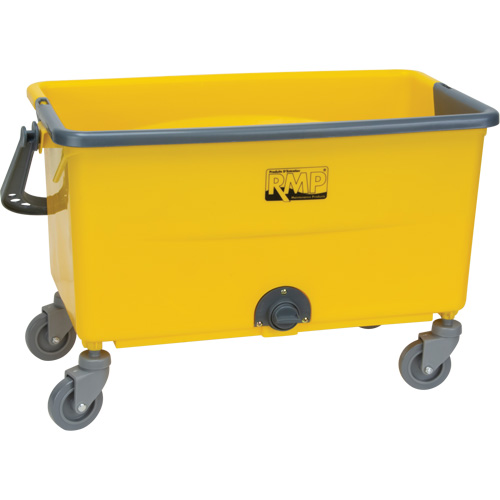 Microfibre Mop Bucket & Wringer, Strainer, 11 US Gal. (44 Quart), Yellow PB Rental Co. Ltd.